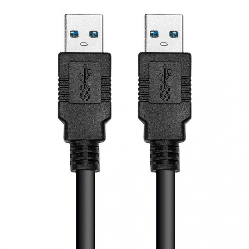 Кабель PowerPlant USB 3.0 AM-AM, 1.5м, чорний-CA911820