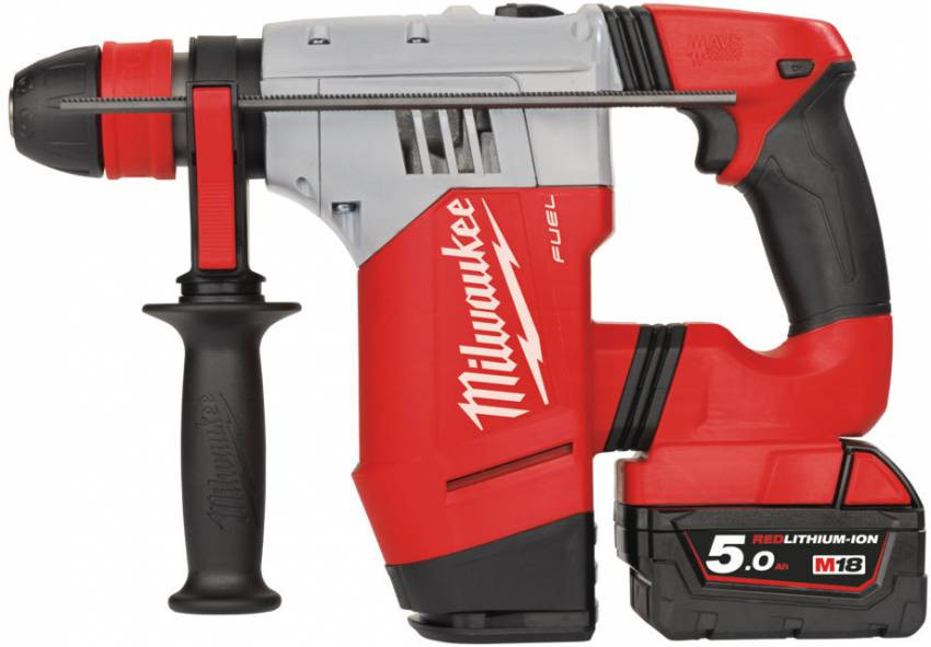 Перфоратор SDS-PLUS акумуляторний MILWAUKEE, M18 CHPX-502X, 4,0Дж (зарядний пристрій, 2 акум.Х 5Ач, HDкейс)-4933451380