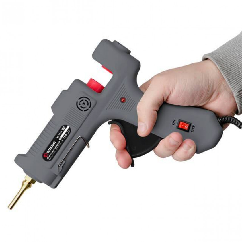 Пістолет клейовий 90(290) Вт, 215-230°C, під стрижні 10,8-11,5 мм, 13-30 г/хв INTERTOOL RT-1105-RT-1105