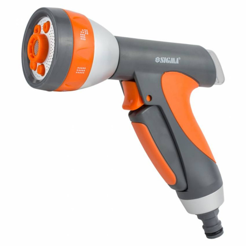 Пістолет розпилювач 7-ми режимний (ABS AL TPR) FLORA (5011274)-5011274