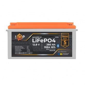 Акумулятор LP LiFePO4 12,8V - 280 Ah (3584Wh) (BMS 200A/100А) пластик Smart BT-[articul]