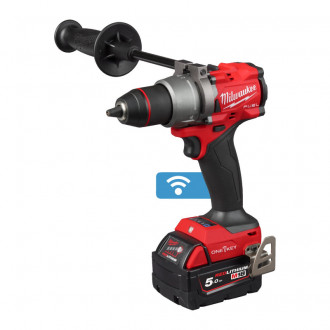 Дриль-шурупокрут акумуляторний з ударом  MILWAUKEE, M18 ONEPD3-502X, 158Нм (+ЗП, 2 ак.Х 5Аг, HDкейс)-[articul]