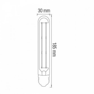 Світлодіодна лампа Filament RUSTIC TUBE-6 6W E27 2200К