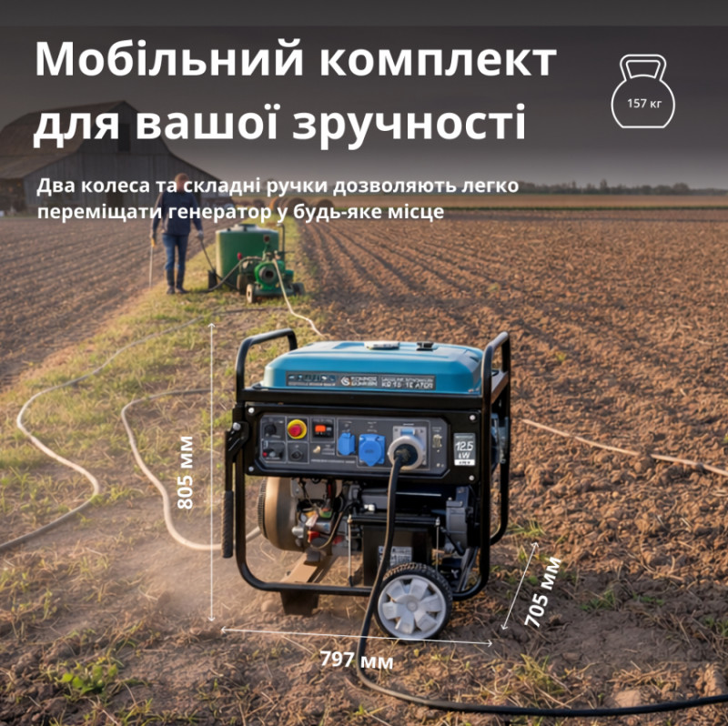 Бензиновий генератор двоциліндровий «Könner & Söhnen» KS 15-1E ATSR-KS 15-1E ATSR