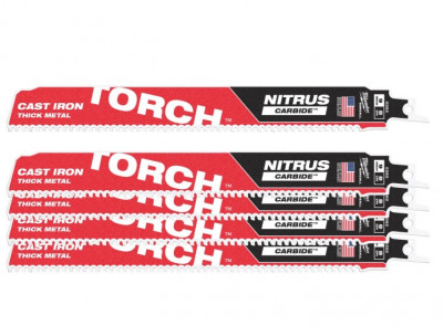 Полотно для шабельних пил TORCH CARBIDE NITRUS MILWAUKEE, 230х3,1мм, (5шт), (метал)-[articul]