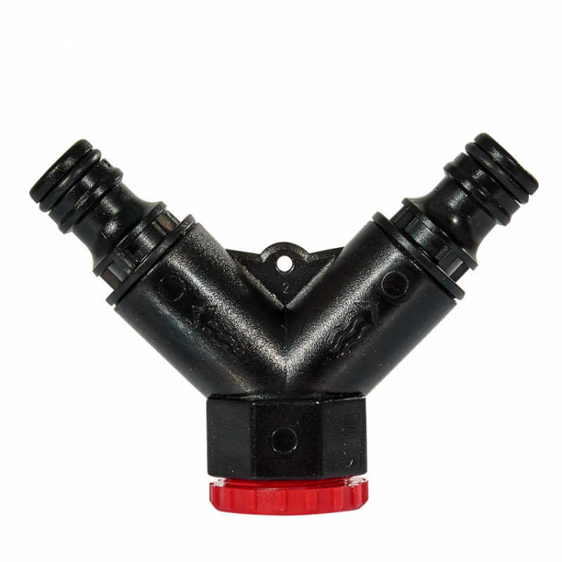 Розподільник 2-канальний з регулюванням кожного каналу 1/2″ з внутрішньою нарізкою на вході 3/4″-191549