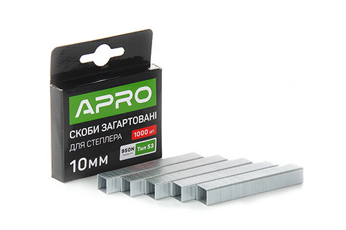 Скоби загартовані 10х11.3х0.7мм 1000шт APRO-680147