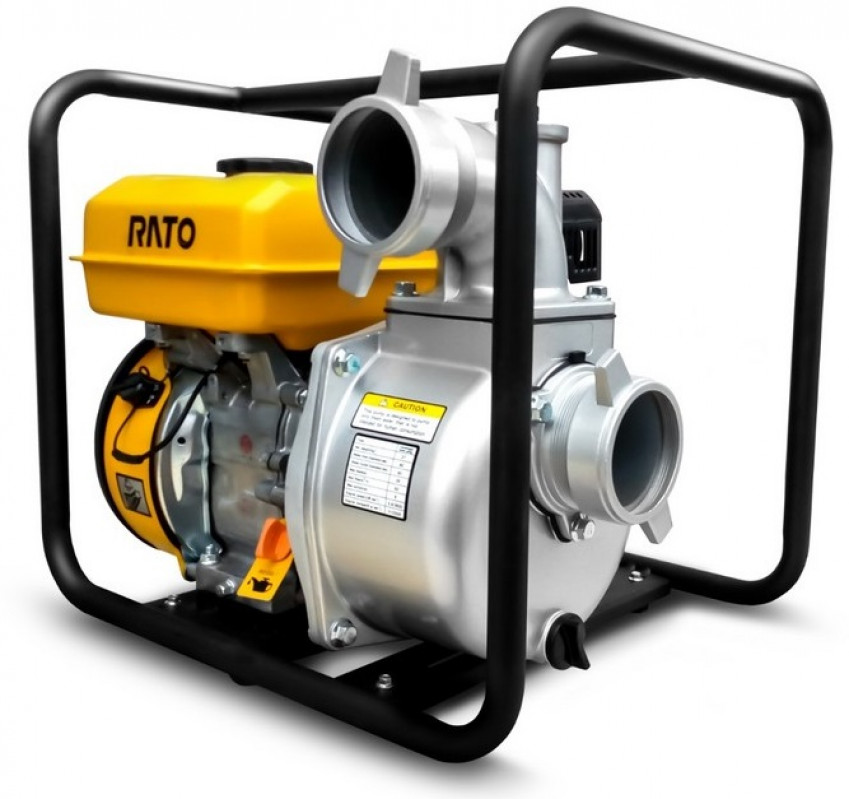 Мотопомпа Rato RT80ZB26-3.8Q, R210, 75х75 мм, 60 м3/год., 8м/28 м, 212 см3, 4.4 кВт/ 6.0 к.с. (3600-