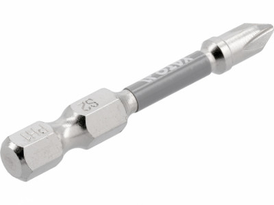 Насадка викруткова YATO; PH1 х 50мм. шпиндель 6-гран- 1/4&quot;, покрита нікелем, 2шт.[10]-[articul]