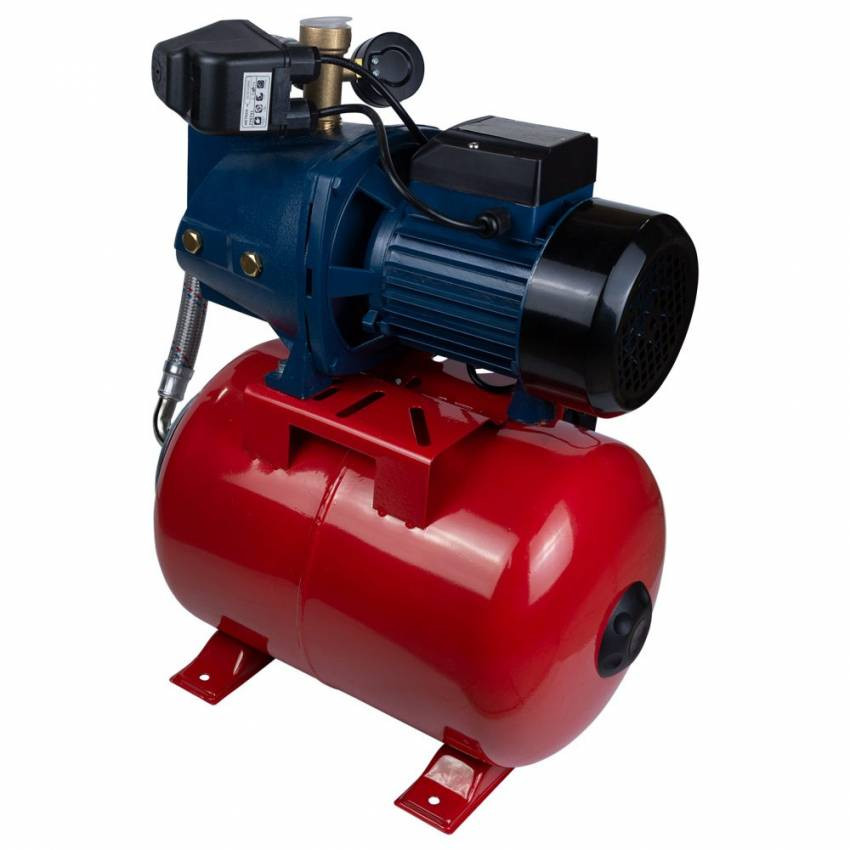 Станція 0,75кВт Hmax 40m Qmax 80л/хв (самовсмоктуючий насос) 24л Україна Wetron (775033/24)-775033/24