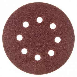 Круг шліфувальний самозачіпний Vitals 125 мм 8 отв з. 80, 5 шт.