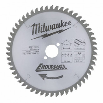 Диск пильний MILWAUKEE, Ø210/30мм, 54 зуб.-[articul]