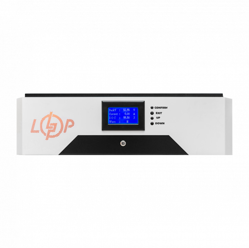 Акумулятор LP LiFePO4 51,2V - 280 Ah (14336Wh) (BMS 200A/200А) метал F LCD Smart BT-