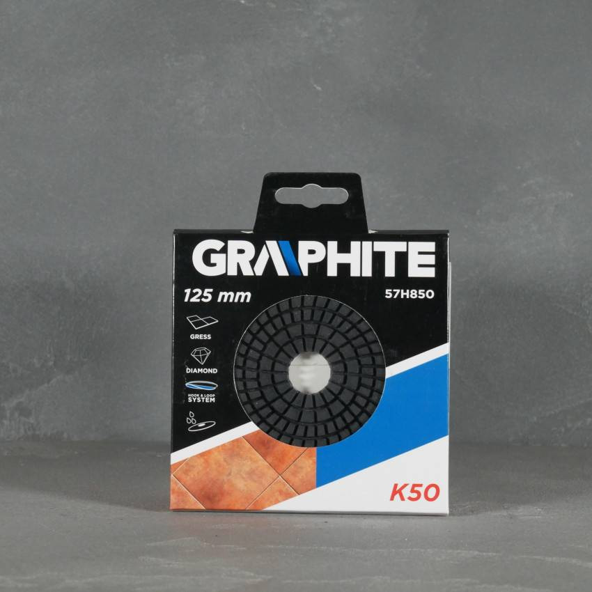 Круг діамантовий полірувальний на липучці Graphite125 мм, K50-57H850