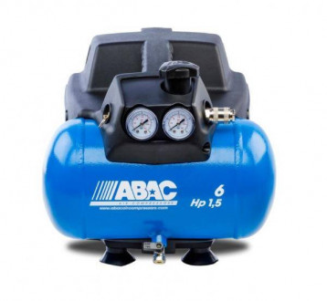 Компресор ABAC START O15, 6,3л, 180л/хв, 230/50/1, 2450об/хв, 8бар, 1,1кВт, 90dB, 10кг-[articul]