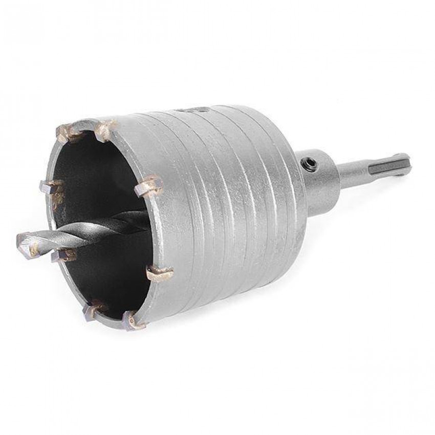 Свердло корончате по бетону 65мм + перехідник SDS Plus 100мм INTERTOOL SD-7065-SD-7065