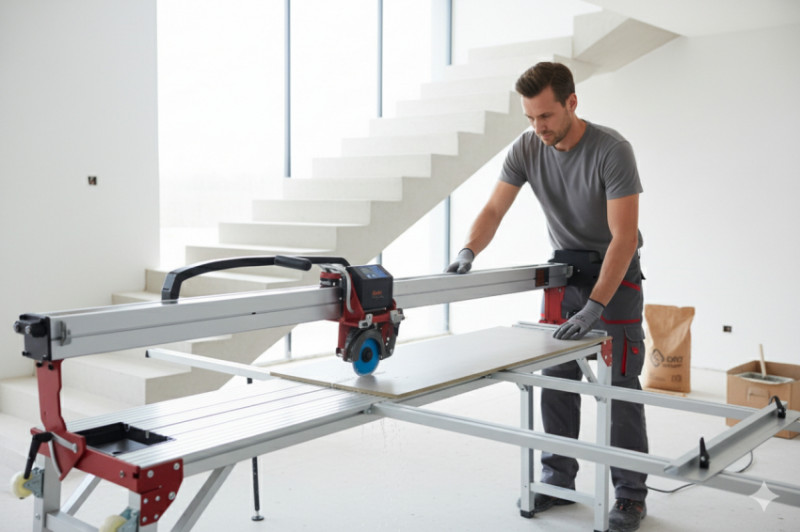 Електроплиткоріз 1800 мм 230В  довжина різу 1800 мм, автоматична подача-AL1801A