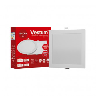 Квадртний світлодіодний врізний світильник  18 (1883)-[articul]