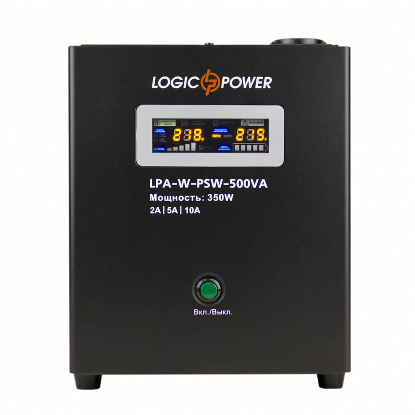 Комплект резервного живлення для котла LogicPower ИБП A500 + AGM батарея 270W-