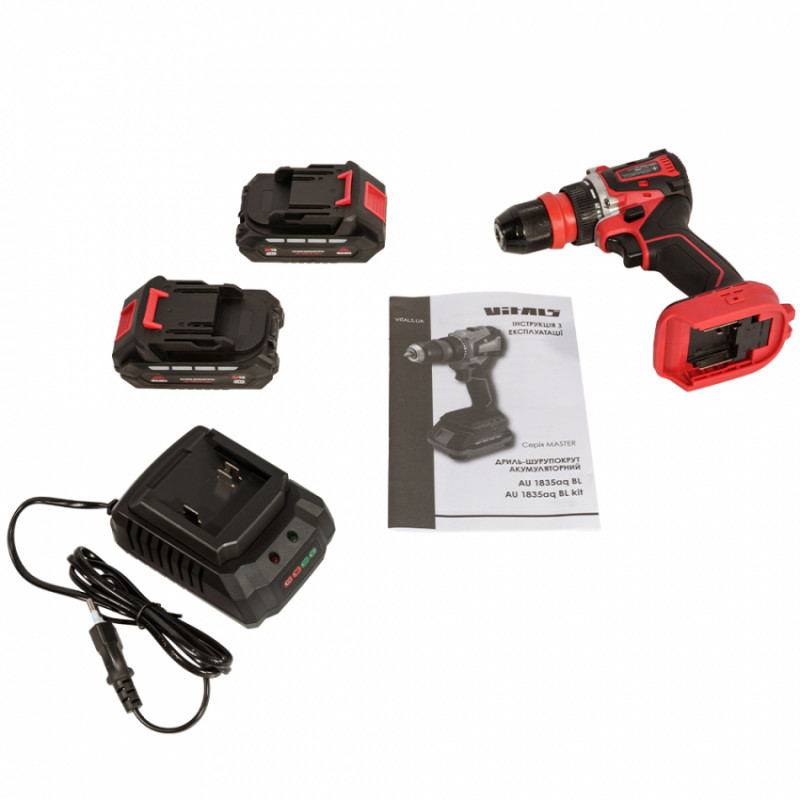Дриль-шурупокрут акумуляторний Vitals Master AU 1835aq BL Kit-235977