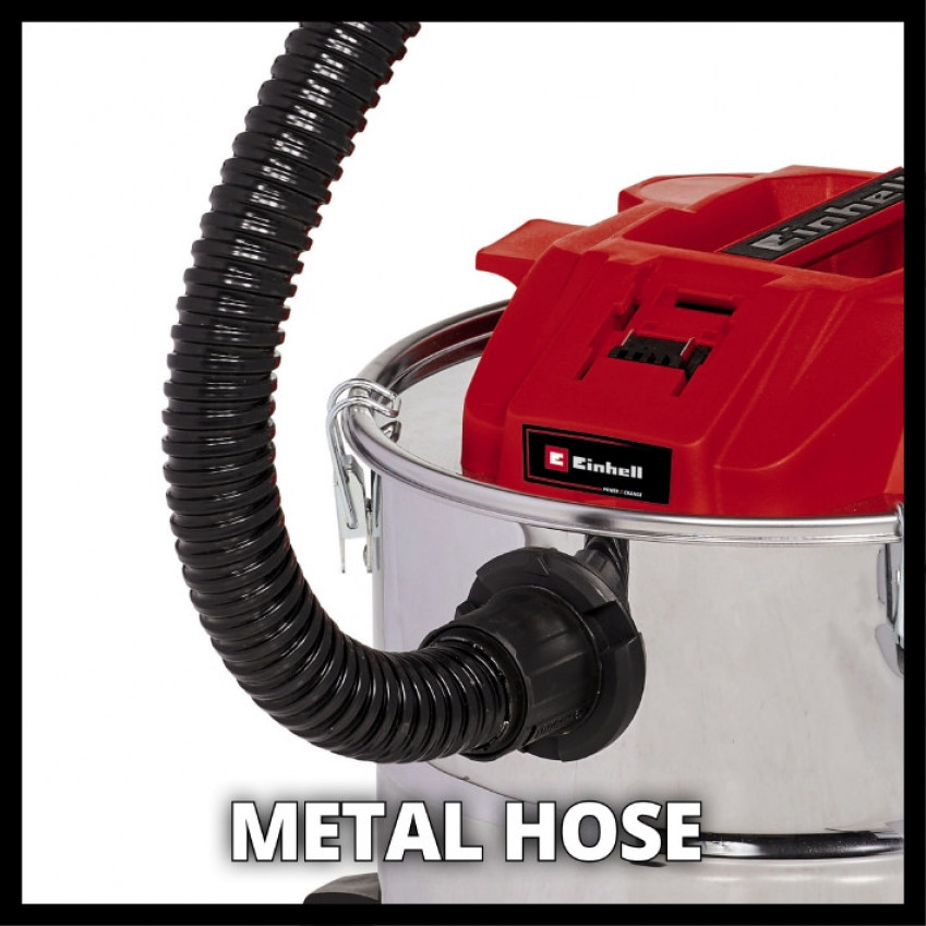Пилосос для золи акумуляторний Einhell TE-AV 18/15 Li C - Solo (2351700) - ПОШКОДЖЕНЕ ПАКУВАННЯ!-