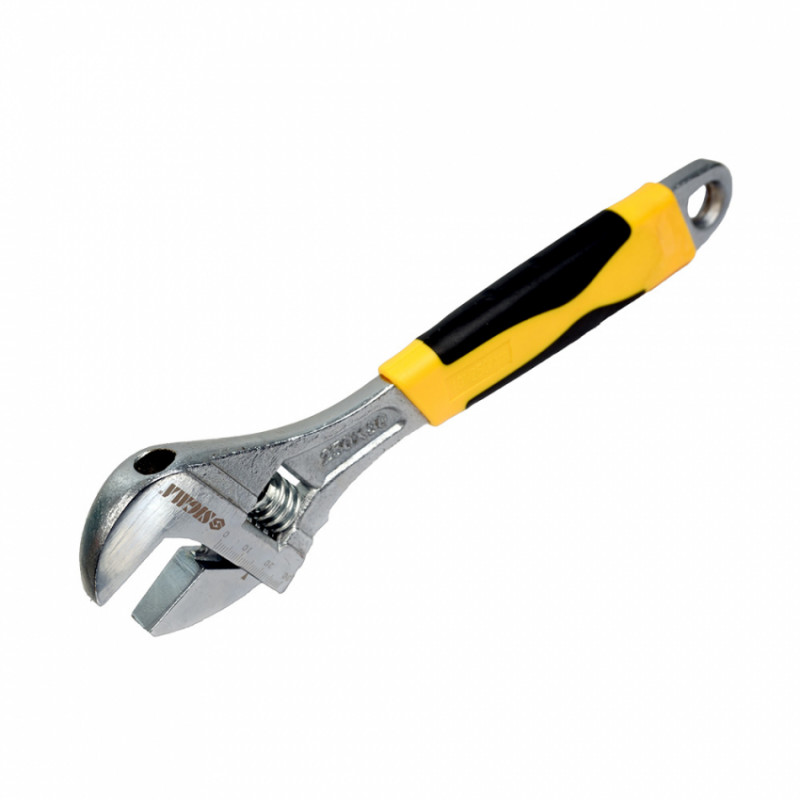 Ключ розвідний 250мм CrV (гум'яна рукоятка) Sigma (4101031)-4101031