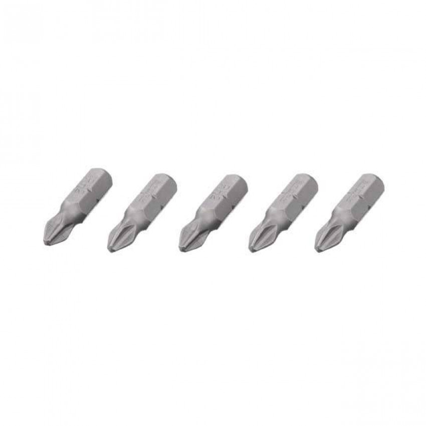 Комплект отверточних насадок PH2 1/4 "* 25мм, ACR, S2, уп. 5од., STORM INTERTOOL VT-0207-VT-0207