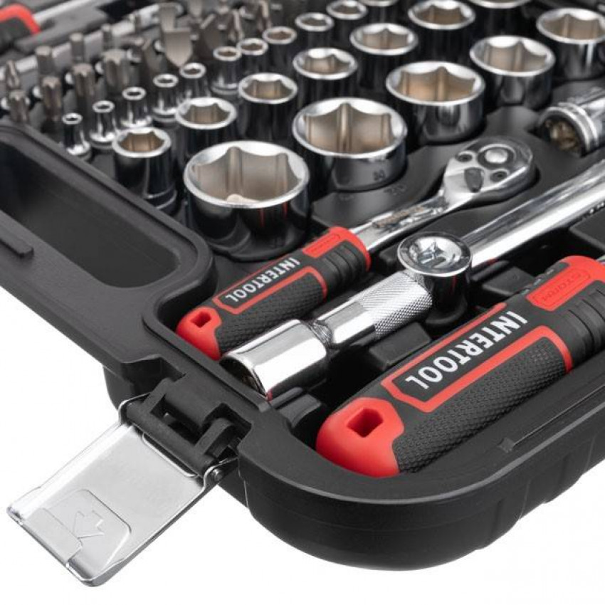 Набір інструментів 1/2 "& 1/4", 82ед., Cr-V STORM INTERTOOL ET-8082-ET-8082