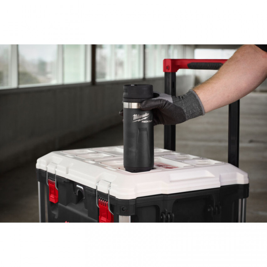 Термочашка PACKOUT 532 ml чорна MILWAUKEE Sip Lid-4932493474