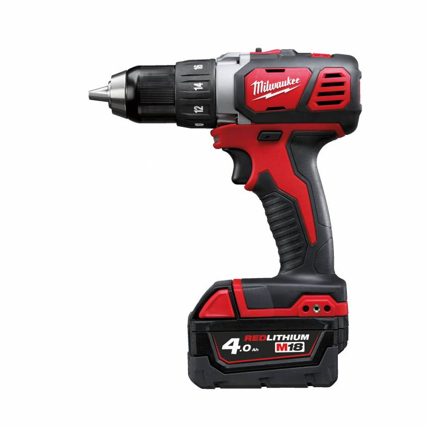 Дриль-шуруповерт акумуляторний MILWAUKEE, M18 BDD-202С, 50Нм ( зар.пристр, 2 акум.Х 2Ач, кейс) (акція)-4933443555