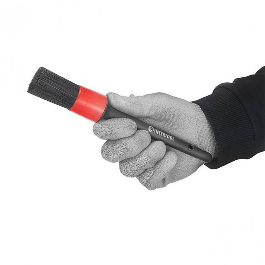 Набір кистей, 5 шт., для детейлінгу і хімчистки INTERTOOL AT-0100-AT-0100