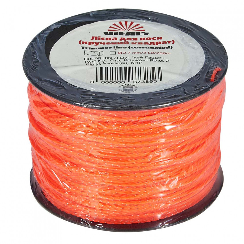 Лісочка для тримерів у бухті Vitals (кручений квадрат) 2.7mm*3LB (256 м.)-67385