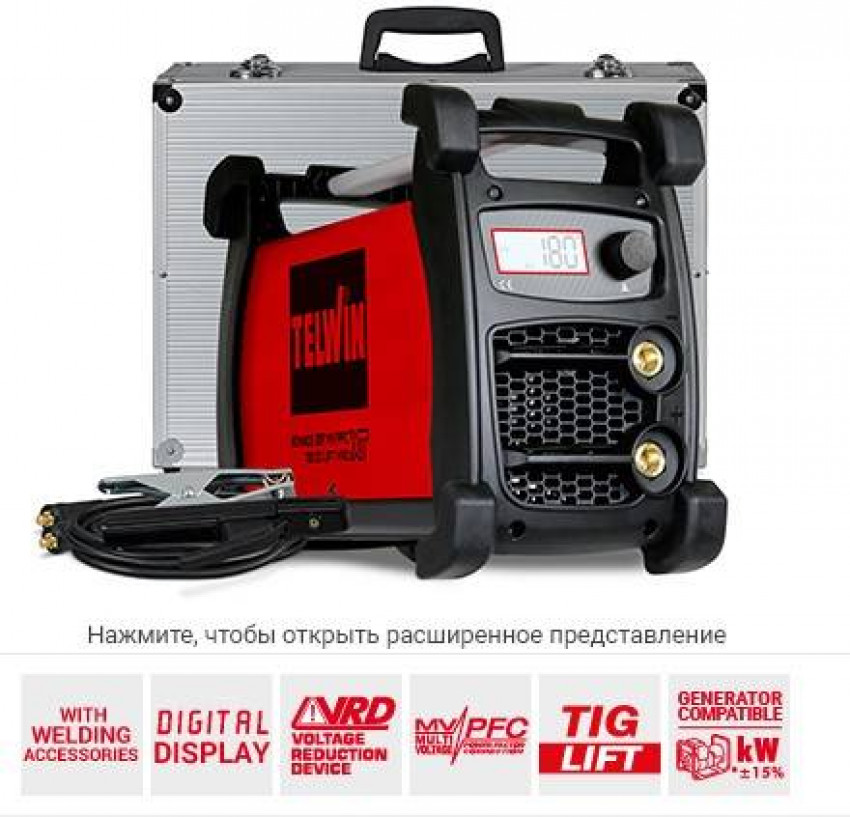 Зварювальний апарат Telwin ADVANCE 227XT MV/PFC VRD 100-240V ACX+CA-816249