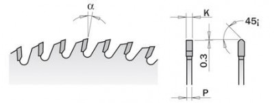 284.108.18P Пила HM D=450 F=32 Z=108 K=3,8/3,2 &gt;5 TCG