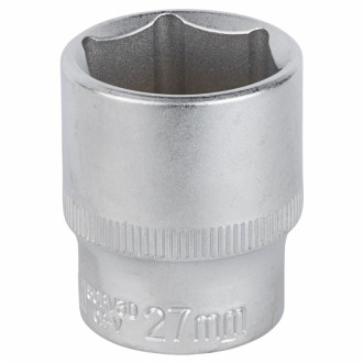Насадка шестигранна коротка 1/2&quot; 27мм CrV mid Sigma (6071271)-[articul]