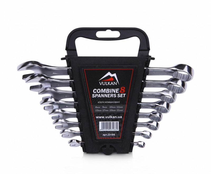 Набір ключів комб. 8-21мм 8од на пластику-VLK PC8-21