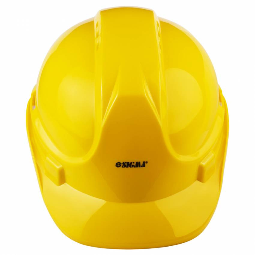 Каска будівельна 8 точок кріплення (жовта) SIGMA (9414521)-9414521