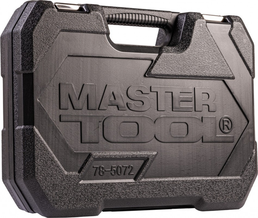 MasterTool Набір торцевих насадок PROFI CrV 1/4" - 1/2", тріскачка 72Т, 72 шт, кейс, Арт.: 78-5072-78-5072