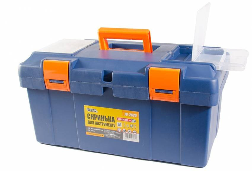 Скринька для інструменту MASTERTOOL 20 "(500х270х245 мм) пластикові замки 79-2620-79-2620