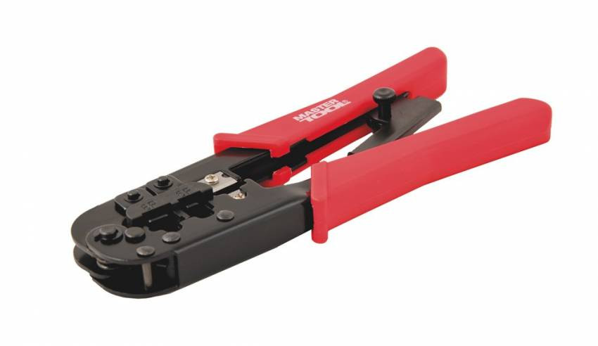 Кліщі для обтиску штекерів MASTERTOOL RJ11/RJ12/RJ45 190 мм 75-2243-75-2243