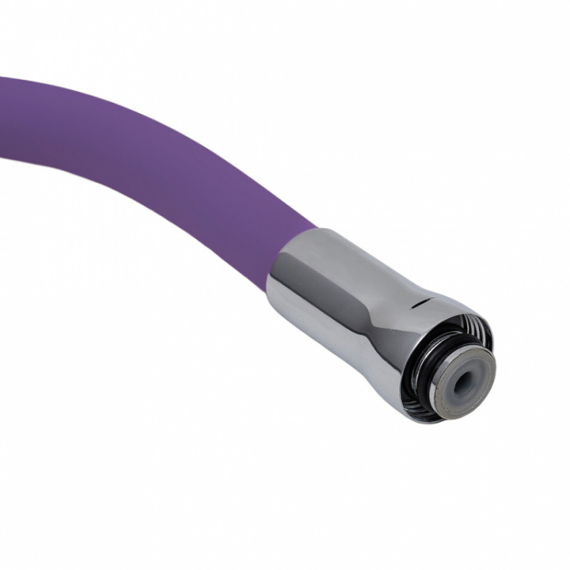 Вилив (гусак) 3/4" для кухні силіконовий фіолетовий AQUATICA (XH-5243) (9793514)-9793514