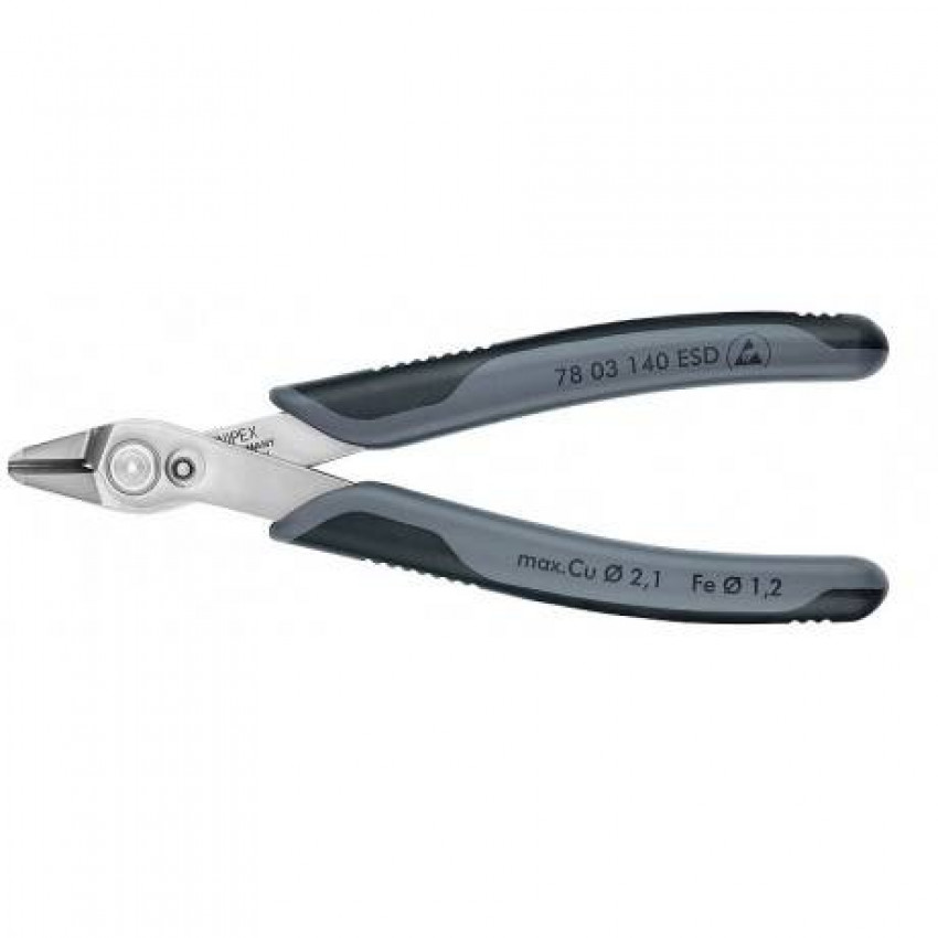 Кусачки Electronic Super Knips® KNIPEX 78 03 140 ESD-78 03 140 ESD