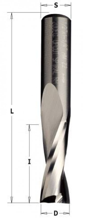 191.901.11 Фреза спіральна D=10 I=42 L=90 S=12 Z=2 чистова обр. тирса в гору-191.901.11