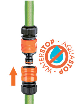 Набір (2 конектора 1/2" аквастоп, адаптер конектора двухстороній)-88180000