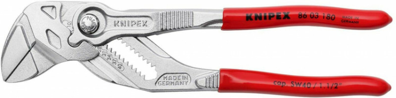 Переставні кліщі-гаєчний ключ KNIPEX 86 03 180 SB-86 03 180 SB