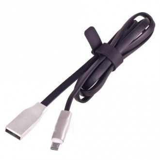 Кабель VOIN VL-004BK USB - Micro USB 1m black с индикатором-[articul]