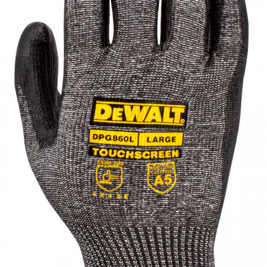 Рукавички універсальні з чутливостю до сенсорного екрану DeWALT DPG860L-DPG860L