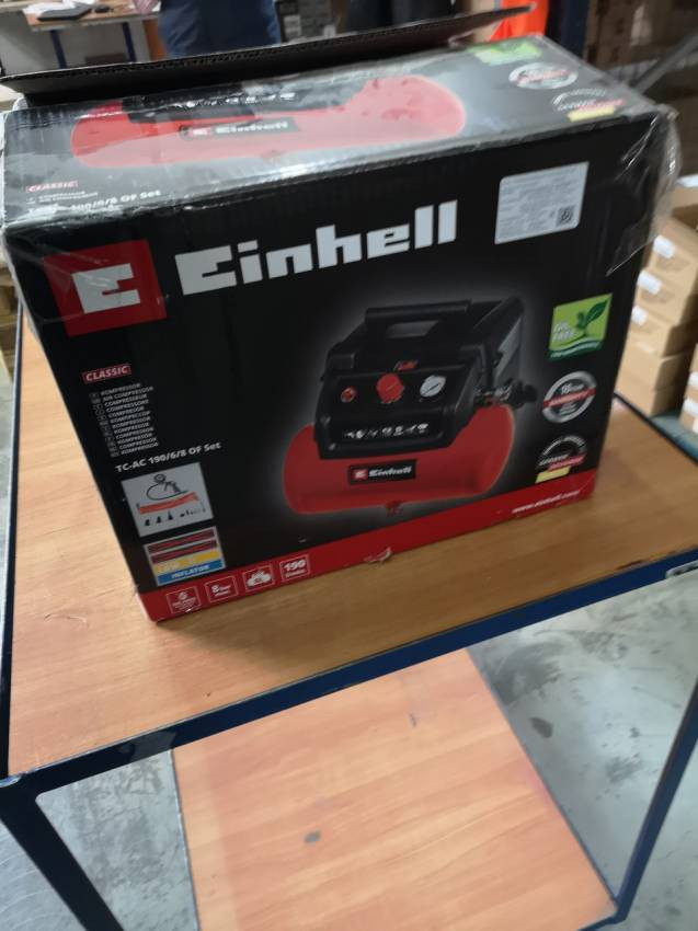 Компресор повітряний Einhell TC-AC 190/6/8 OF Set (4020650) - ПОШКОДЖЕНЕ ПАКУВАННЯ!-