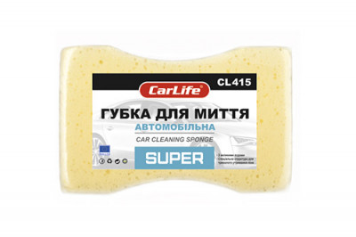 Губка для миття автомобіля SUPER з великими порами Carlife-[articul]