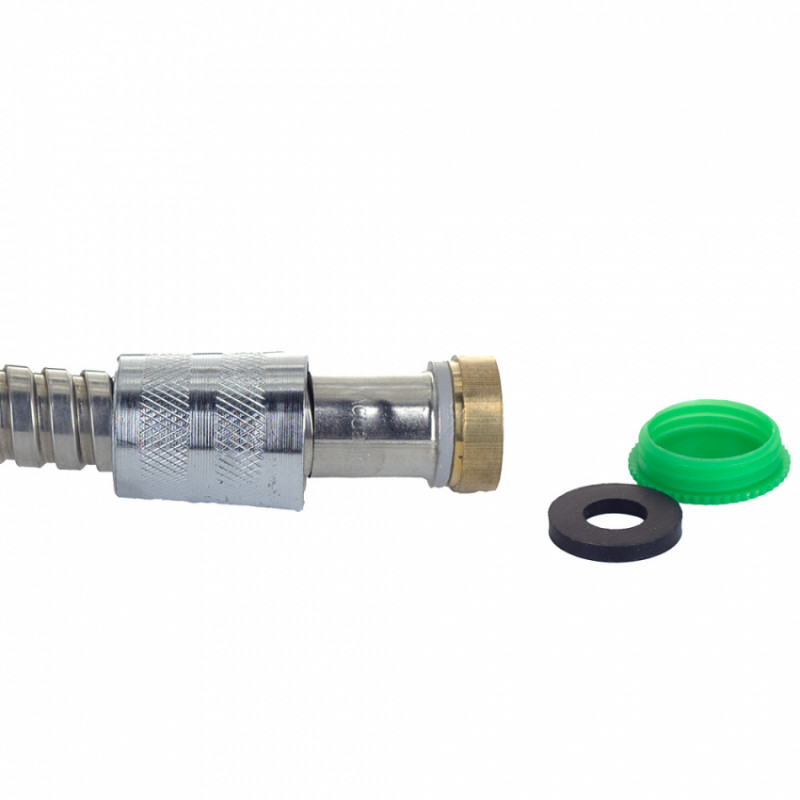 Шланг для душа 1/2" SS з підшипником 150см AQUATICA XB-9373 (9792041)-9792041
